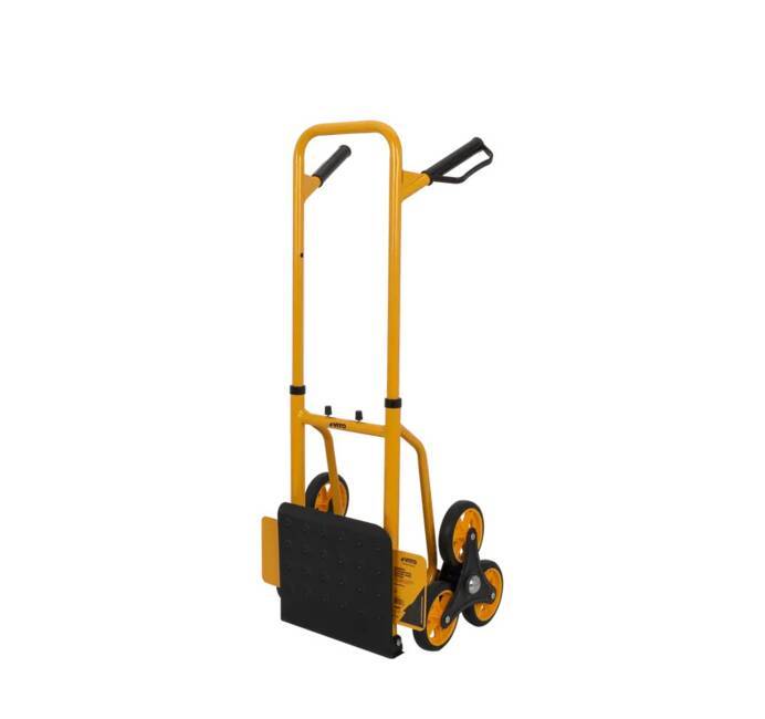Diable de manutention pliable Charge 150kg 2x3 Chariot de transport à Roues pivotantes Poignée anti dérapante VITO