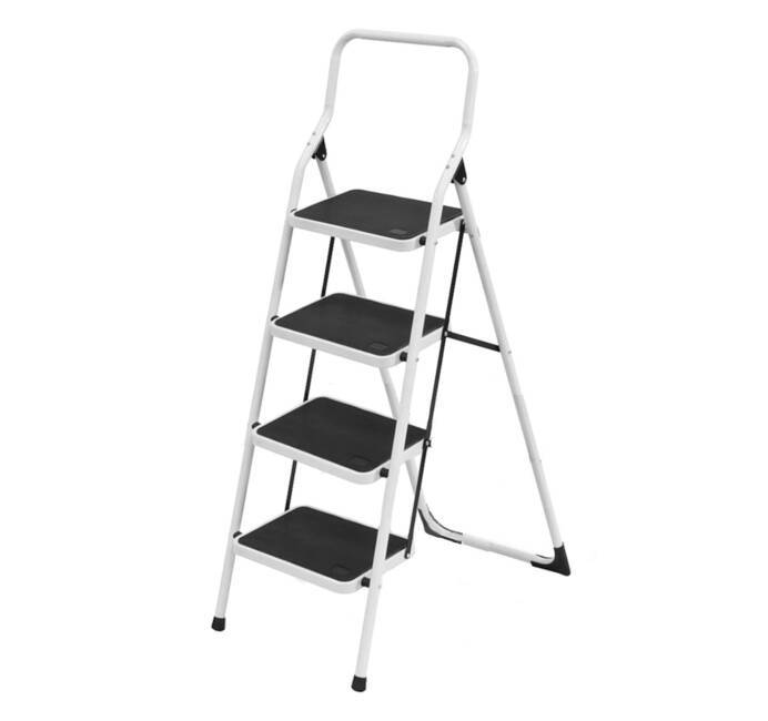 Escabeau Marche-pied Aluminium 2 marches Portée max 125 kg Pieds