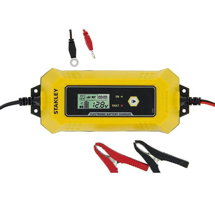 CHARGEUR BATTERIE AUTO 12V ,5 A JAUNE