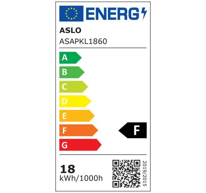 Réglette polycarbonate K-LED 18W 615 x 50x 160mm 6000K blanc froid ASLO