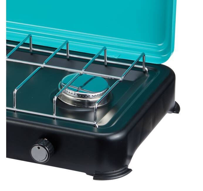 Plaque de cuisson gaz portable 3 feux 3000W Rechaud gaz butane/Propane  Bruleurs inox Couvercle amovible