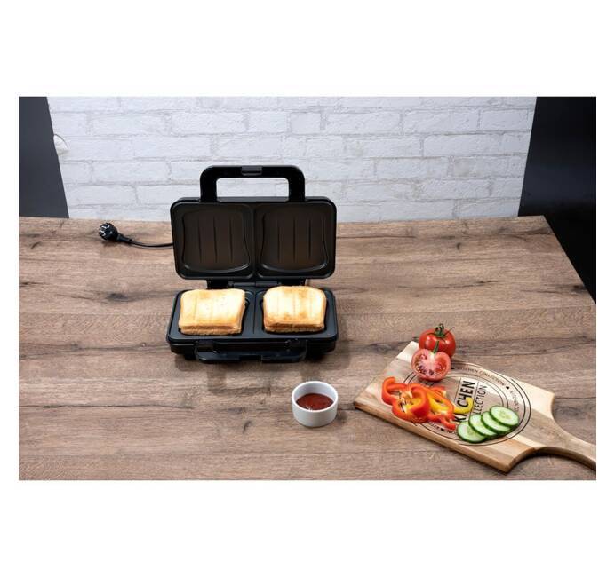 Toaster croque monsieur 3 en 1 appareil panini grill antiadhésive