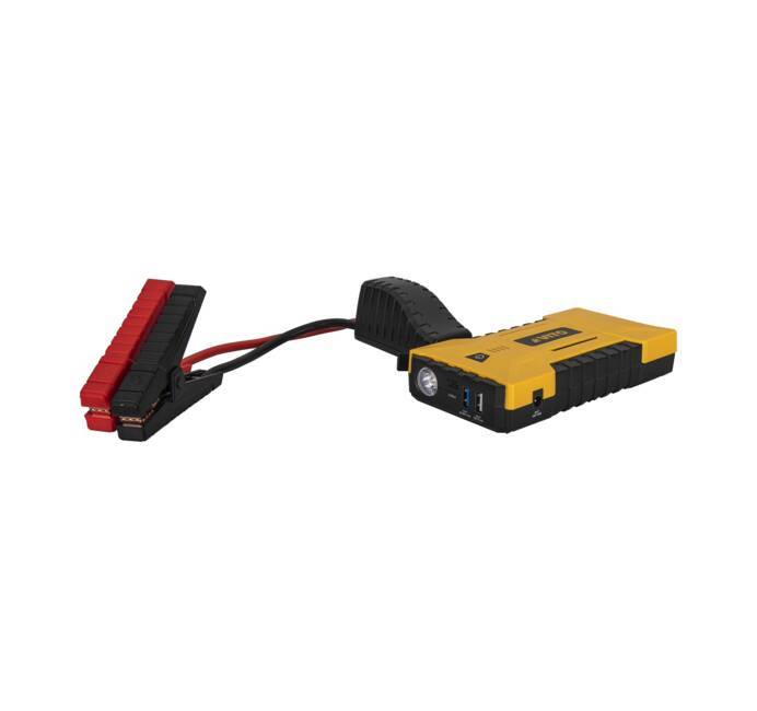 Wikango - Démarreur de batterie de secours - Pour voiture - 12 000mAh - STR  - Chargeur Voiture 12V - Rue du Commerce