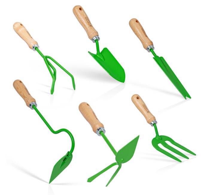 Kit 9 outils de jardin Manche bois VITOGARDEN Inox et Fer forgés à la main  haute qualité Outils de jardin : : Jardin