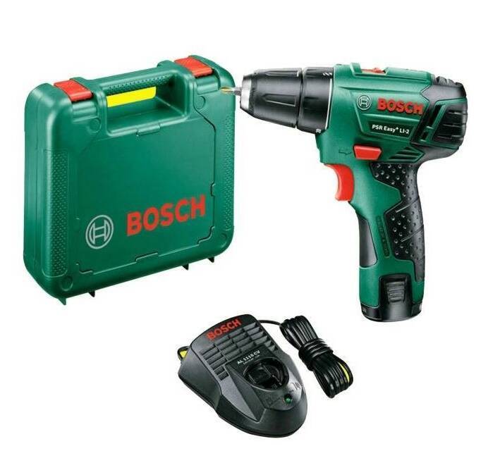 Perceuse Visseuse Bosch PSR Easy Li-2 (10,8 V) avec batterie 1.5 Ah au  lithium