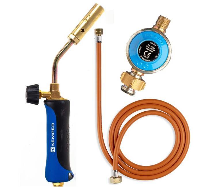 Kemper Pack Tuyau gaz flexible 1.50 m + Détendeur Propane à