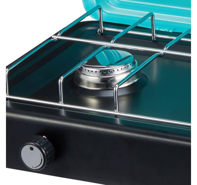 Plaque de cuisson gaz portable 3 feux 3000W Rechaud gaz butane/Propane  Bruleurs inox Couvercle amovible INTEC