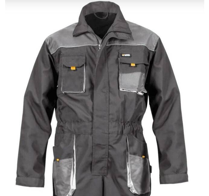 Combinaison de travail Comfort Plus Taille XL Couleur Gris Protection Oxford 9 Poches VITO