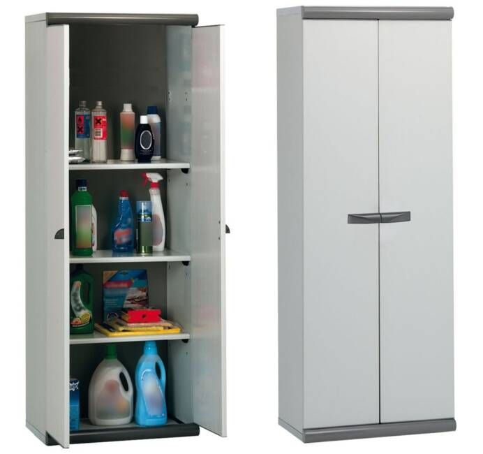 Armoire résine 2 portes 3 tablettes ❘ Bricoman