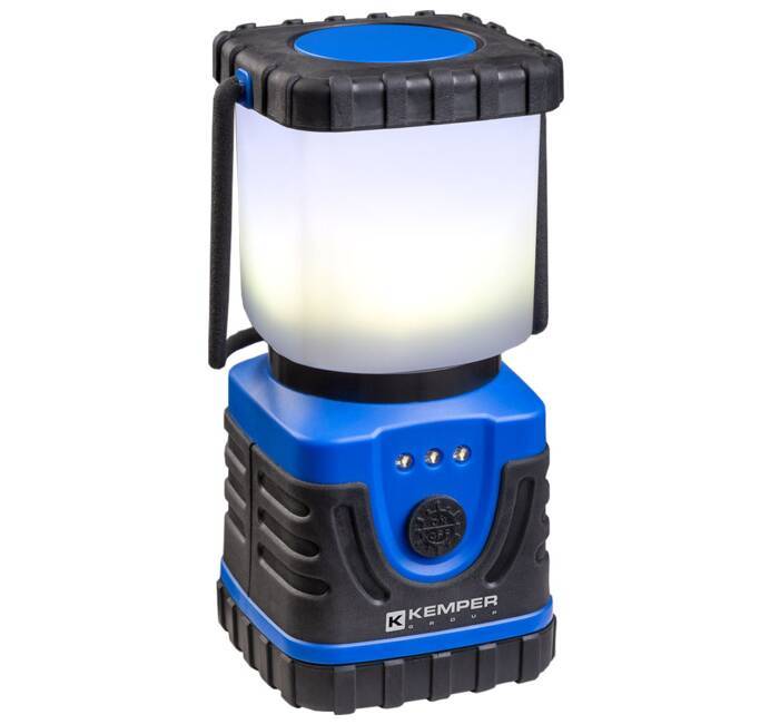 Lampe torche LED à piles KEMPER 30 Lumens Faisceau 80 m IP54 Camping Pêche  Maison