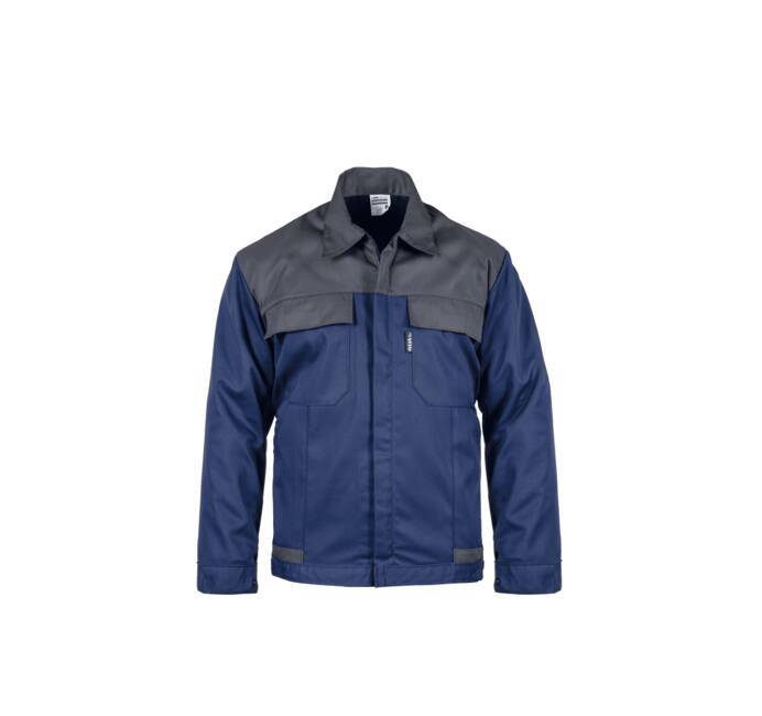 Blouson de travail Bleu marine / Gris Taille L Polyester / Coton 4 poches VITO