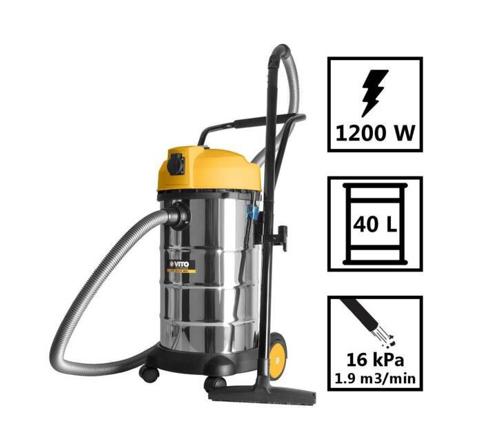 Aspirateur Eau et Poussière 1200w/40l Vito