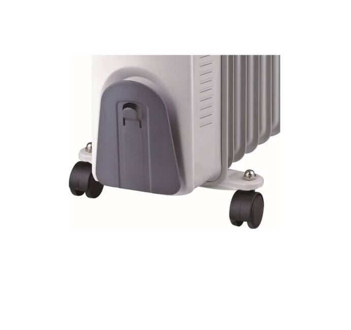 Radiateur bain d'huile 2500W NIKLAS 230V 3 puissances de chauffe -  Thermostat - Corps metal verni Chauffe