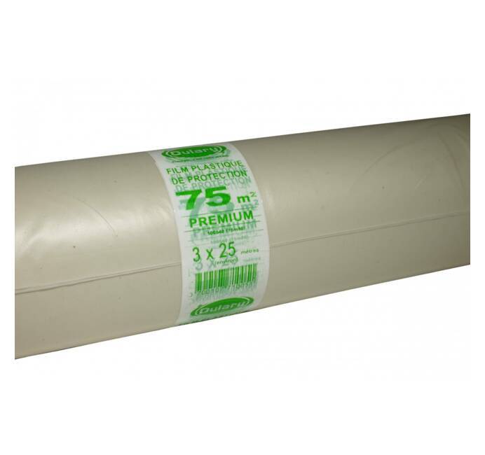 Rouleau de bâche de protection, l.3 x L.10 m Ep.80 µm MULTIPLAST