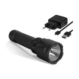 LAMPE TORCHE LED Professionnelle 4.2V RECHARGEABLE USB ASLO 1000 LUMENS