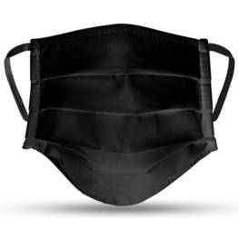 Lot de 3 masques en tissu noir lavables et réutilisables VITO SECURITY - Label OEKO TEX