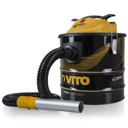 Aspirateur de cendres VITO TORNADO 1400W 18L Filtre HEPA Barbecues Poêles Jusqu'à 50°C Souffleur auto nettoyage du filtre