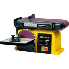 Ponceuse à bande d'établi 370W Base en Fonte 2 en1 : Disque 150mm et Bande 100 x 914 mm SXBS914E STANLEY