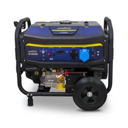 Groupe électrogène 8000W Moteur Essence 4T OHV AVR 456 cm³ 18 CV Démarrage électrique Autonomie 9h GOODYEAR