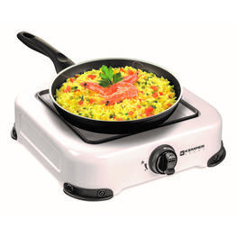 Plaque de cuisson gaz portable 1 feu 1200W KEMPER blanc laqué