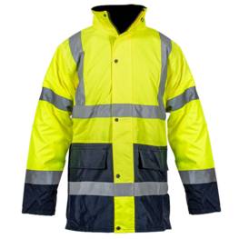 Blouson haute visibilité Jaune fluo Bande réfléchissante VITO SECURITY 100% polyester Taille XXL