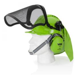 Casque de sécurité VITO protection Tous travaux de jardin Tonte taille et débroussailleuse SNR 21DB haute protection