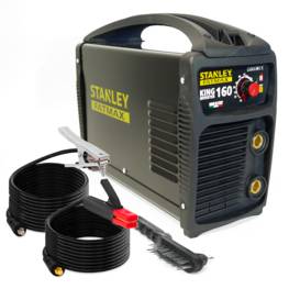 Poste à souder inverter STANLEY FATMAX KING 160 PRO 100% Duty cycle MMA Electrodes Acier Inox Fonte Basiques 1.6 à 4 mm