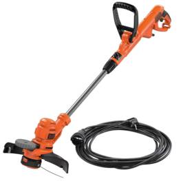 Coupe bordure Black et Decker 550W + Cable 10m Technologie E DRIVE Coupe diam 30 cm Poignée télescopique