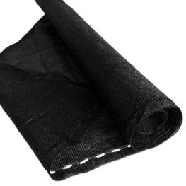 Bâche brise vue 1,5x10 m 185g/m² - brise vent noir en polyéthylène renforcé - pare vue occultant idéal pour votre jardin