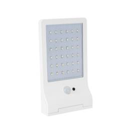 Lampe LED Solaire ASLO 3W 370 Lumens LI ION 6000K Applique Blanc exterieure avec detecteur de mouvement