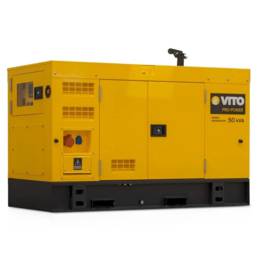Groupe electrogène 50kVA Diesel Triphasé Monophasé AVR ATS Démarrage Automatique Autonomie 10h VITO Professional