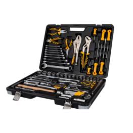 Malette à outils 119 pièces Caisse à outils Haute qualité Professionnelle Chrome vanadium Finition chromée satinée VITO