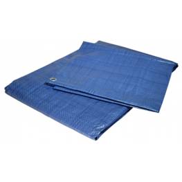 Bâche de protection bleue 10 x 15 m 80g/m² - bâche en polyéthylène