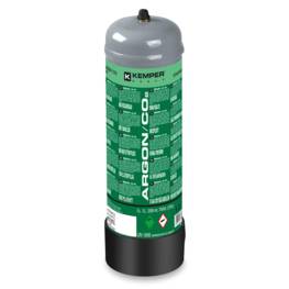 Bouteille de gaz Argon+CO2 110 Bar 2.2 Litres KEMPER Soudage semi-automatique MIG-Bonbonne gaz Grande contenance Jetable