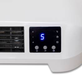 Radiateur Electrique Chauffage d?appoint électrique Céramique sur Prise  Murale LED - Télécommande - Thermostat réglable - 400 Watts ? Blanc