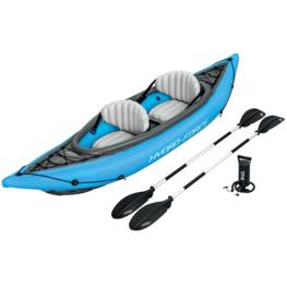 Canoë kayak gonflable Hydro-Force Cove Champion 2 personnes 331 x 88 cm 2 pagaies Pompe de gonflage BESTWAY