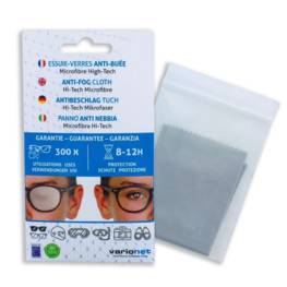 Essuie-verres anti buée VARIONET 15 X 18 cm Efficace 12h et 300 Utilisations - Chiffon Microfibre Chamoisine