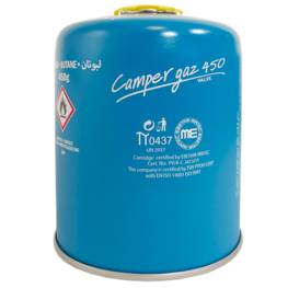 Cartouche gaz butane 450gr CAMPER GAZ Bouteille de gaz camping Réchauds Barbecues Appareils à gaz