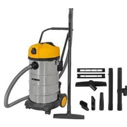 Aspirateur Eau et Poussières 1200W Cuve inox 40L VITO PRO-POWER Prise 230V Souffleur Tuyau 2,5m + Accessoires