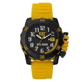 Montre Watch Ø 44 mm Caterpillar ABS Bracelet Silicone Noir/Jaune