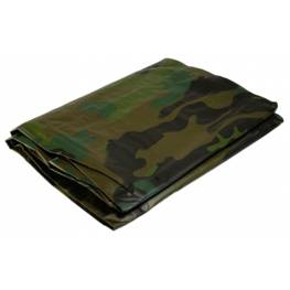 Bâche de protection camouflage 3,6x5 m 150 gr/m2 Bâche de protection en polyéthylène