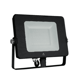 Projecteur spot LED noir 20W SMD 1600Lm Blanc neutre 4000K 230V Extérieur/Intérieur IP65 Chantier Travaux ASLO