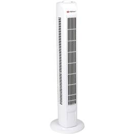 Ventilateur Colonne 78cm 45W Silencieux ALPINA Blanc 3 vitesses Oscillation réglable