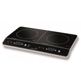 Plaque de Cuisson électrique posable 2250W - 2 foyers - Noir