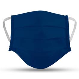 Lot de 3 masques en tissu bleu lavables et réutilisables VITO SECURITY - Label OEKO TEX