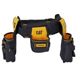Porte outils professionnel ceinture bricolage Caterpillar GP-65052 Sangle rembourée 3 poches Taille réglable