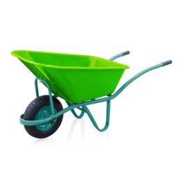 Brouette de jardin PVC Capacité 100L Roue Ø37cm VITO Antirouille