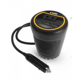 Chargeur 120W VITO AUTO Smartphones Tablette PC et Consoles Sur allume cigare 3 ports USB + Port 230V