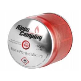 Cartouche gaz 190g ALPENTECH Butane Propane perçable sécurité stop-gaz