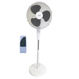 Ventilateur Programmable 45W NIKLAS Confort Pied téléscopique H:1.40m Oscillant Télécommande